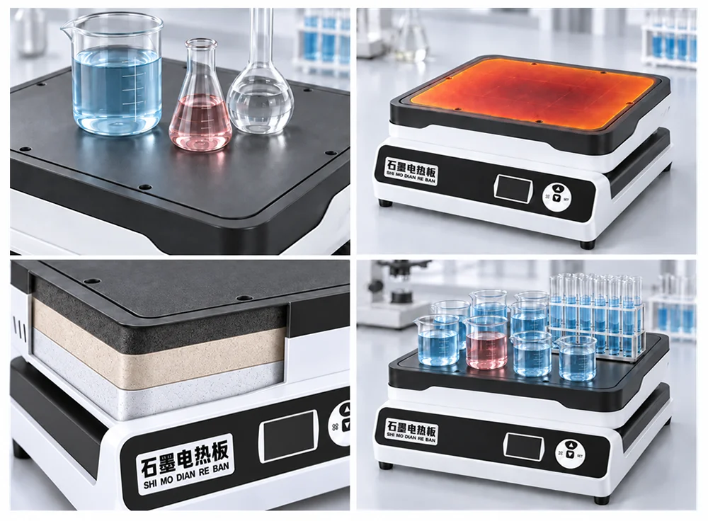 jz-series-graphite-hotplate-04-hotplate-application-scenes-collage